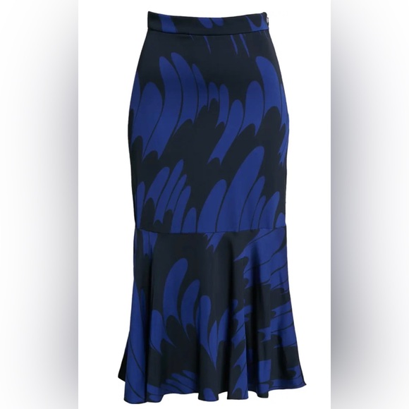 Stella McCartney Haya Ruffle Hem Pencil Peplum Skirt size 40 Orig $975 BNWT - Picture 2 of 7